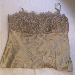 Y2k silk & lace camisole/bustier top